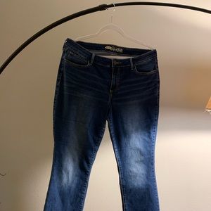 Old Navy Rock Star boot cut jeans size 14